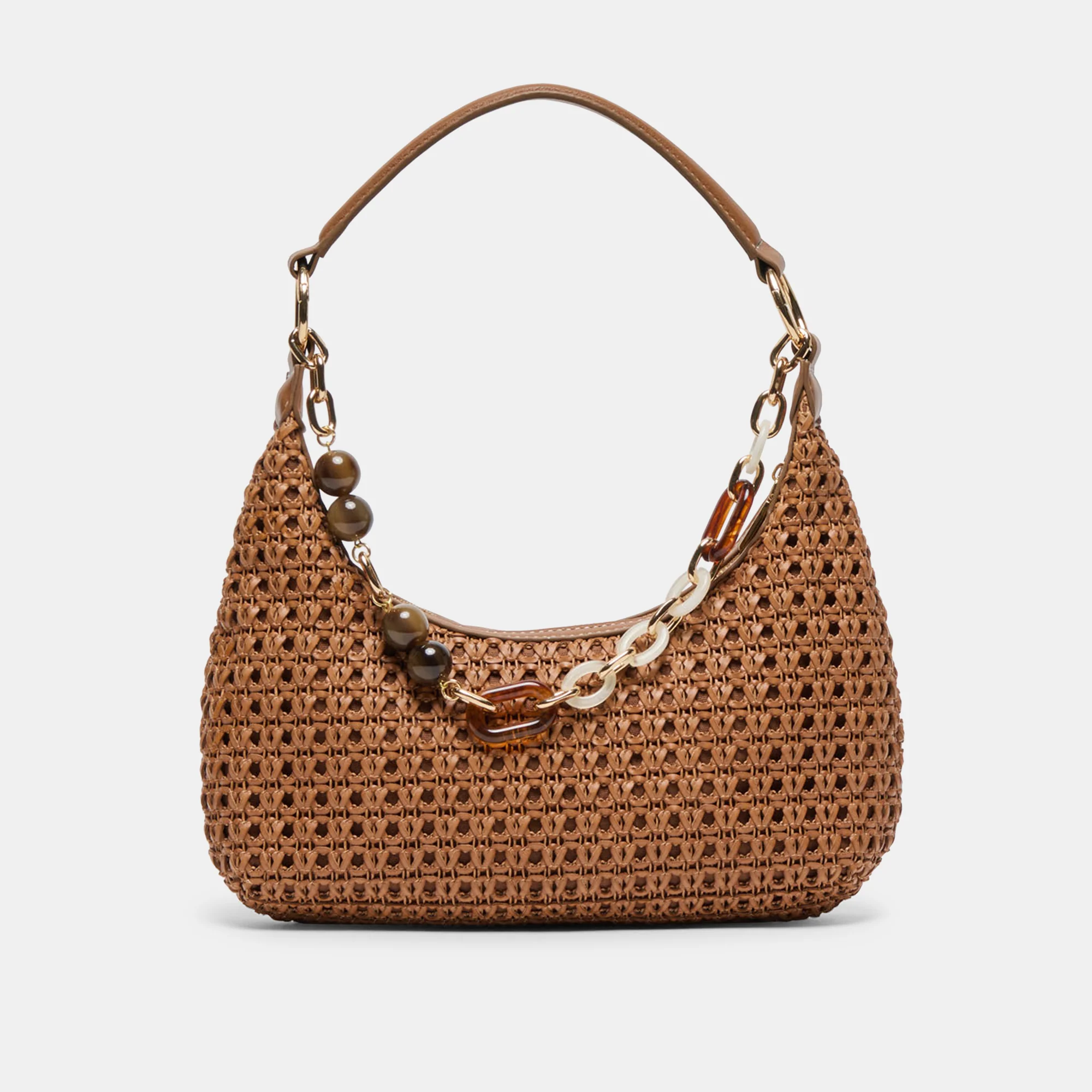 POPPIE SADDLE WOVEN RAFFIA