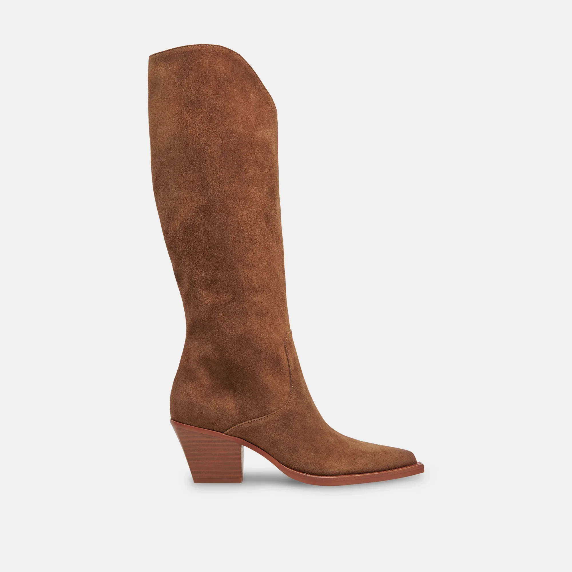 RAJ EXTRA WIDE CALF BROWN SUEDE