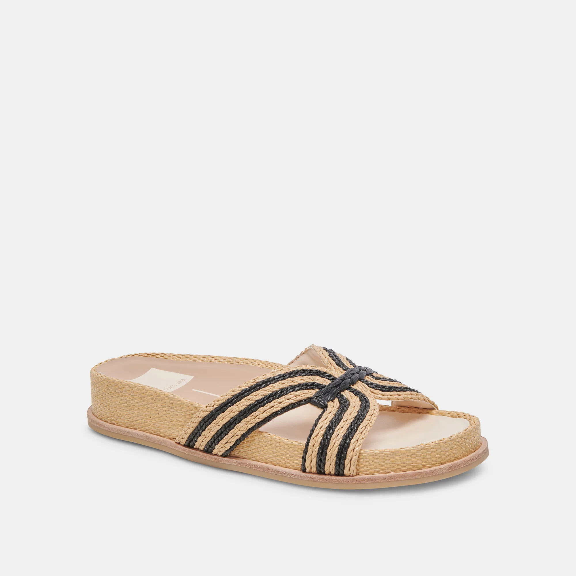 SELDA NATURAL/BLACK RAFFIA - Image 2