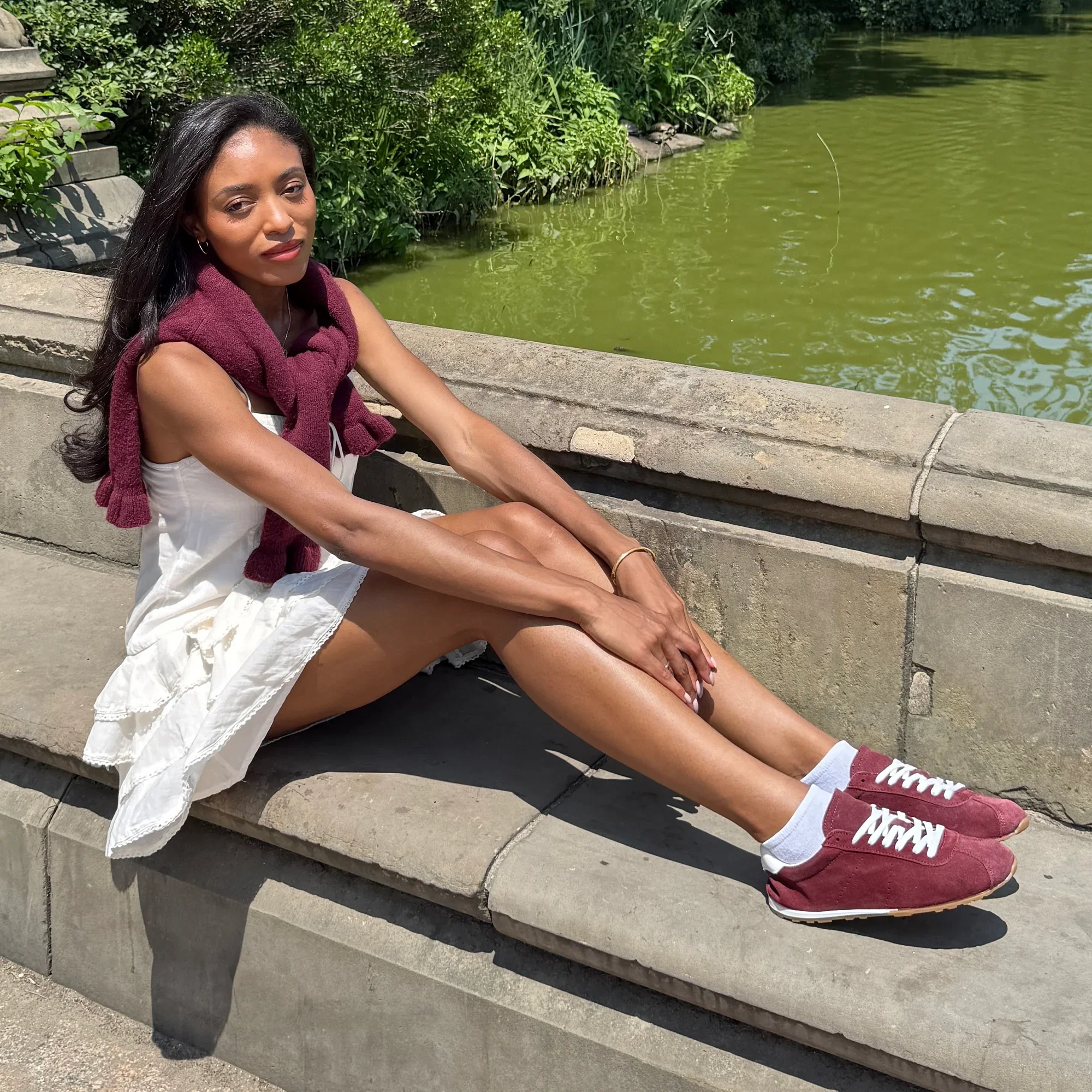 SERINA BURGUNDY SUEDE - Image 2