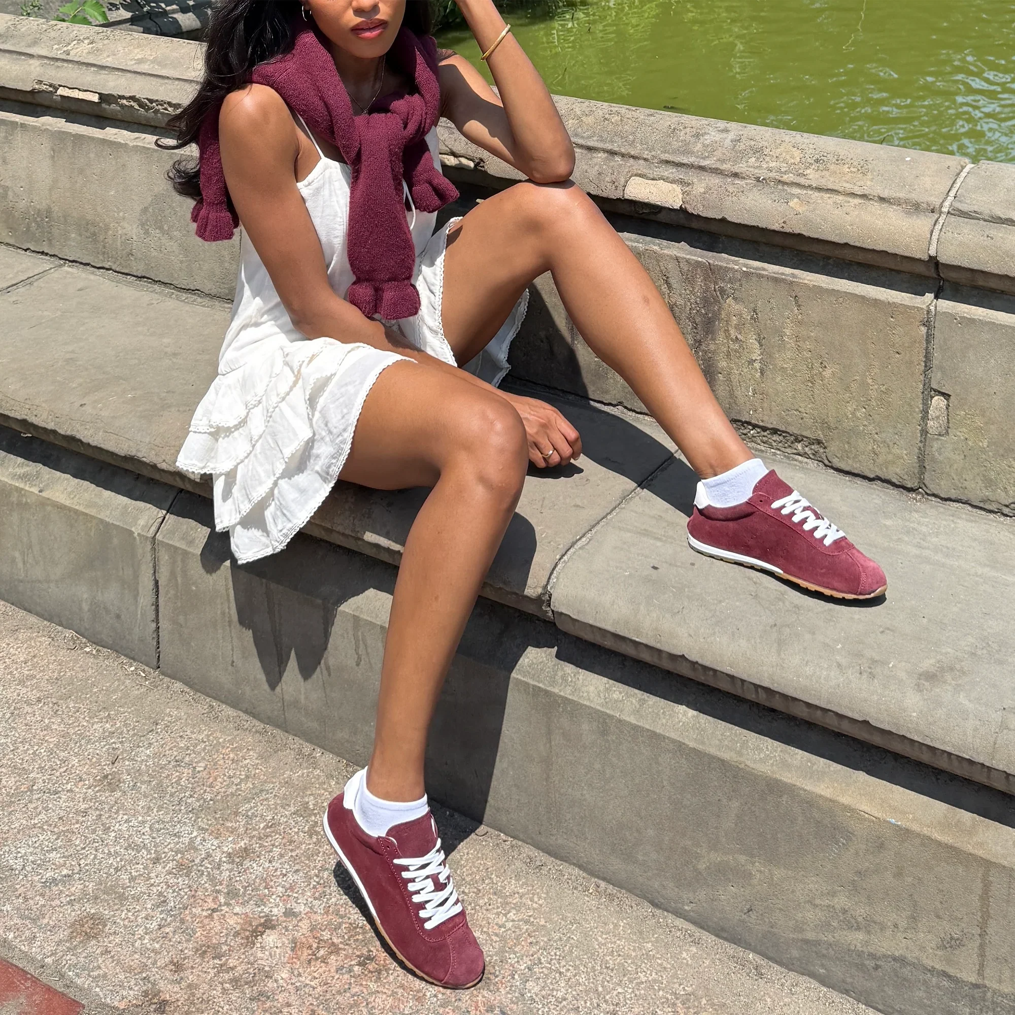 SERINA BURGUNDY SUEDE - Image 8