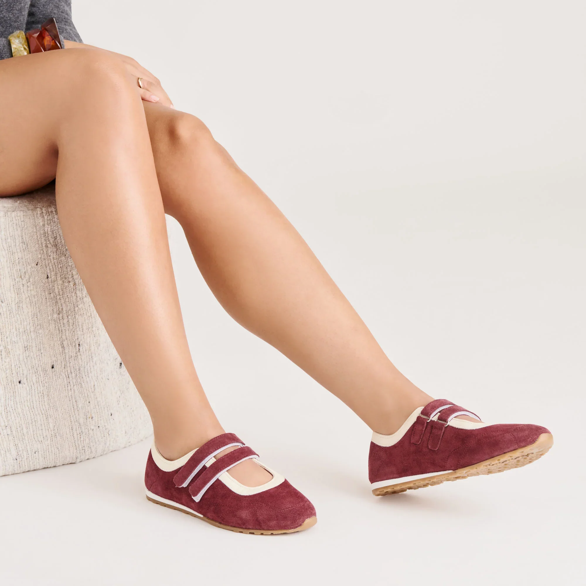 SWAN BURGUNDY SUEDE - Image 6