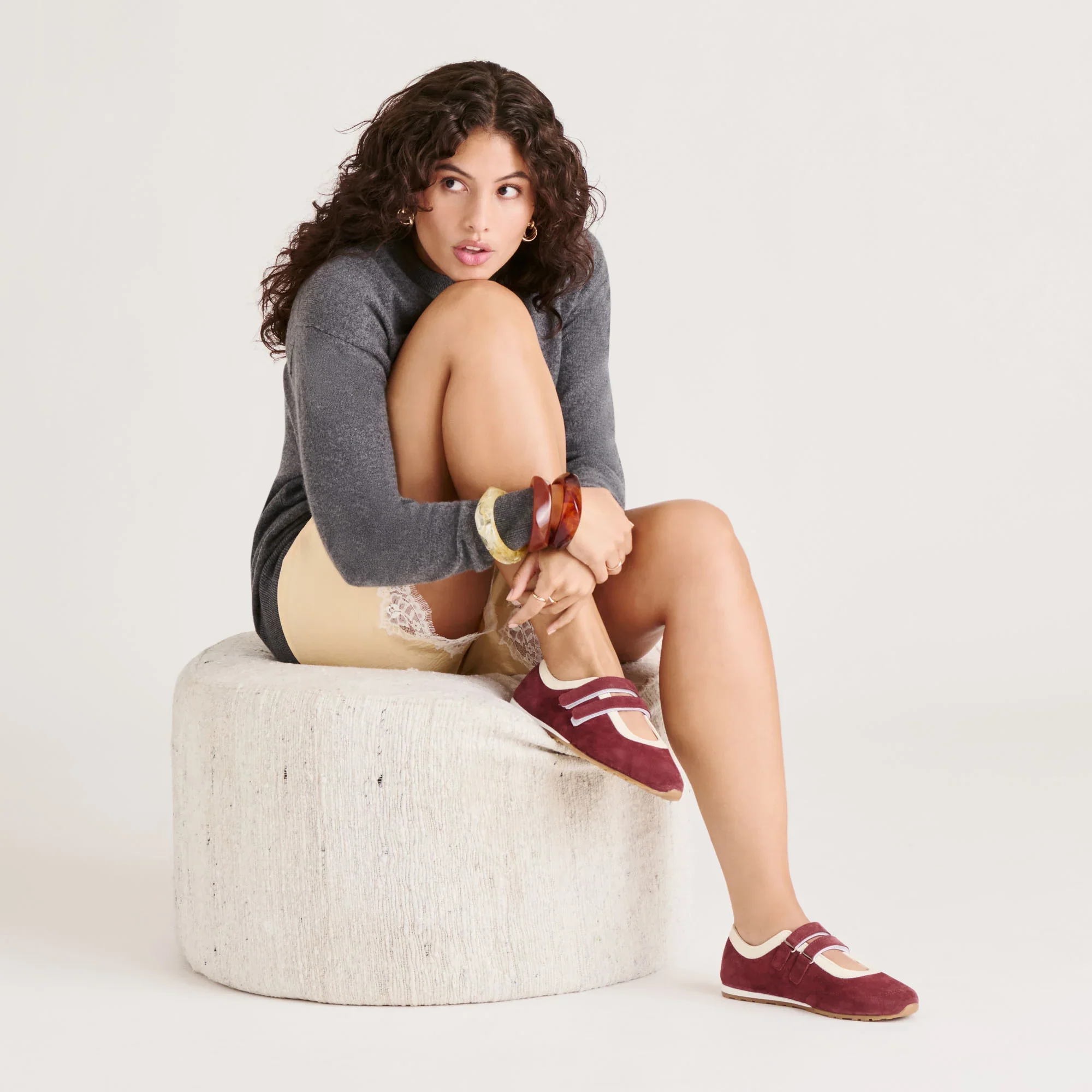 SWAN BURGUNDY SUEDE - Image 8