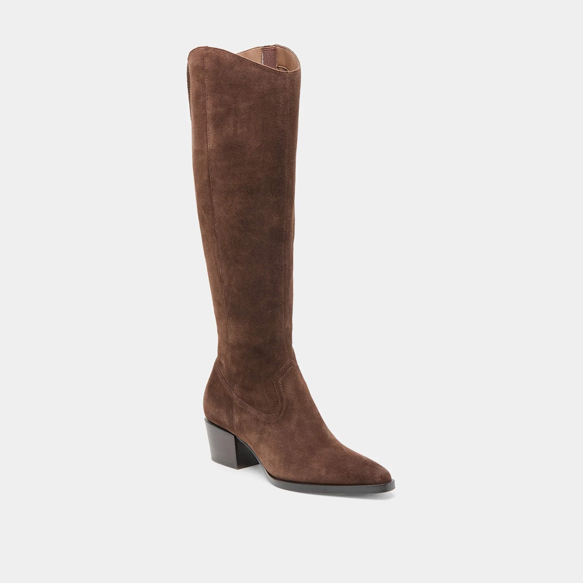 VIRONA H2O EXTRA WIDE CALF DARK BROWN SUEDE - Image 3