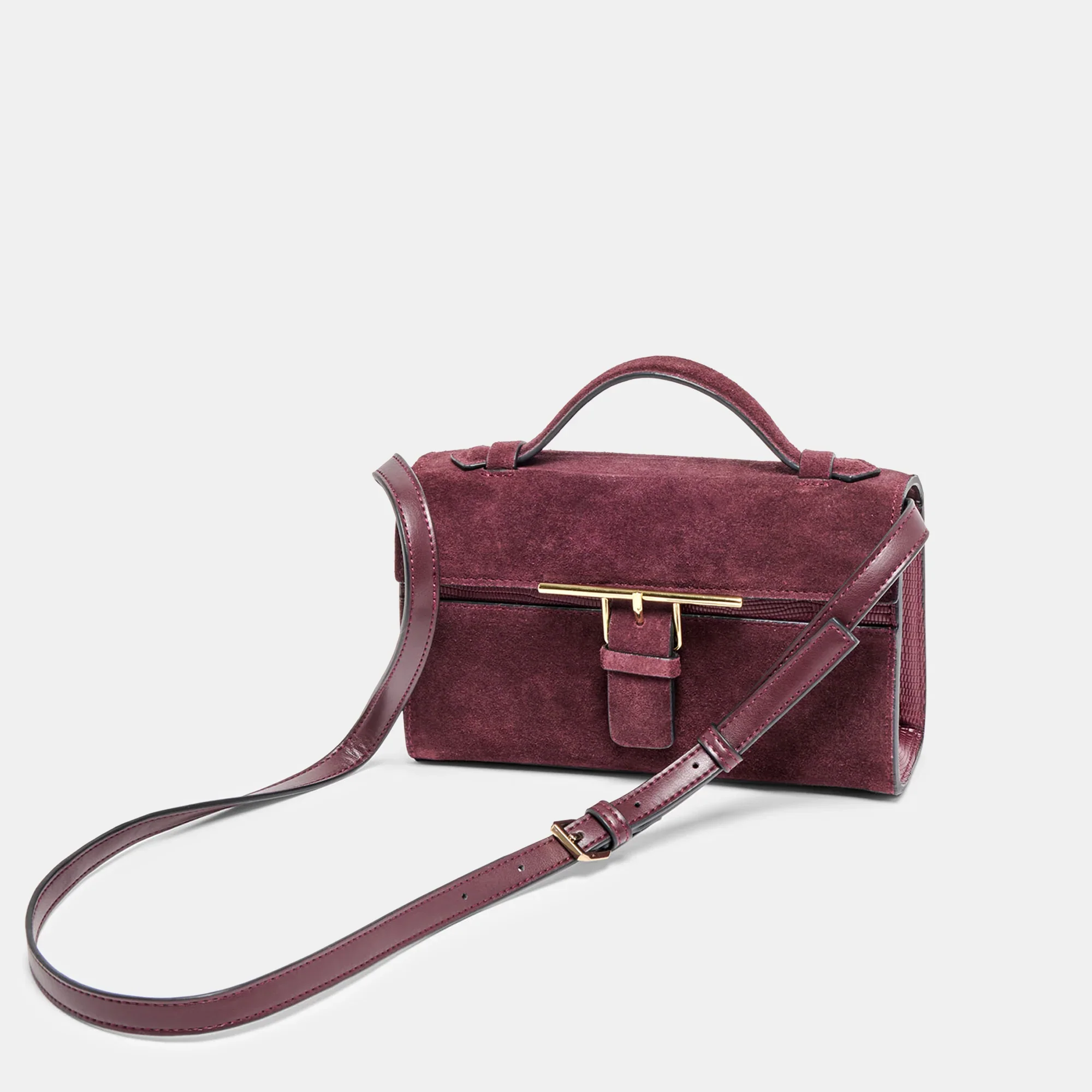 ZANNONE BURGUNDY SUEDE - Image 11
