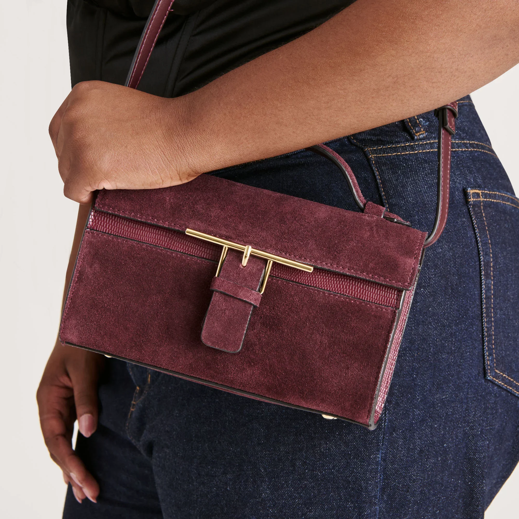ZANNONE BURGUNDY SUEDE - Image 4